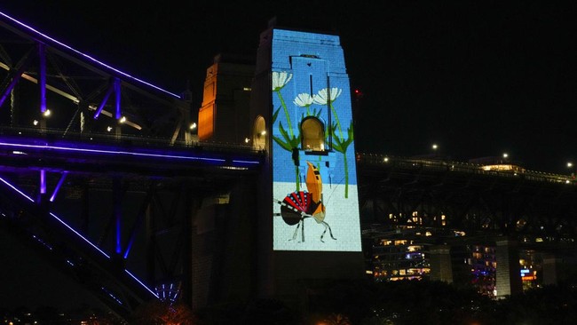 FOTO: Festival Cahaya Vivid House Terangi Landmark Sydney