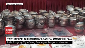 VIDEO: Penyelundupan 12 Kilogram Sabu dalam Mangkuk Baja