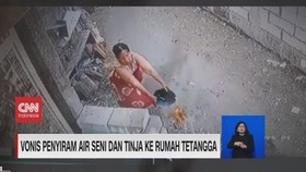 VIDEO: Penyiram Air Kencing Divonis 1 Bulan Penjara