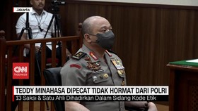 VIDEO: Teddy Minahasa Dipecat Tidak Hormat dari Polri