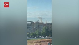 VIDEO: Rusia Sebut 8 Drone Ukraina Serang Kota Moskow