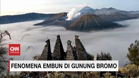 VIDEO: Fenomena Bunga Es Atau Upas Gunung Bromo Muncul Dipagi Hari