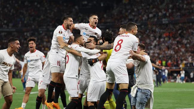 Menang Adu Penalti atas AS Roma, Sevilla Raih Gelar Liga Europa ke-7