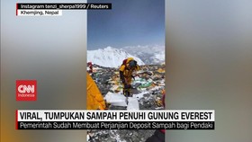 VIDEO: Viral, Tumpukan Sampah Penuhi Gunung Everest