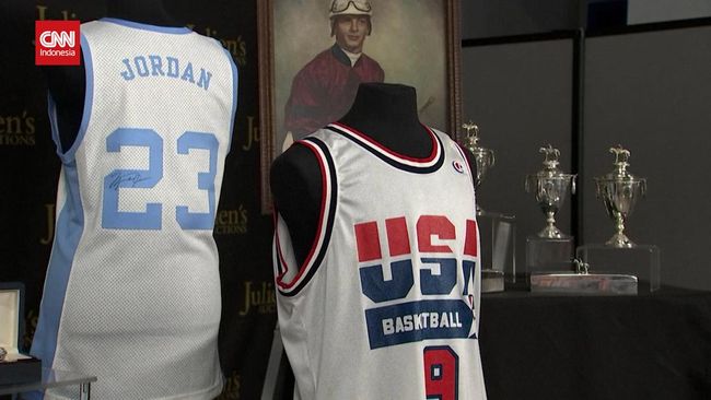 Jersey Michael Jordan di Olimpiade 1992 Dilelang Rp6 M