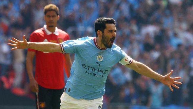 Man City Juara Piala FA, Gundogan Jadi Pahlawan