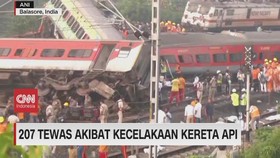 VIDEO: 3 Kereta Tabrakan, 207 Tewas Akibat Kecelakaan Kereta