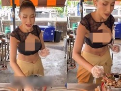 Viral! Penjual Hot Pot Seksi yang Bikin Pelanggan Salah Fokus