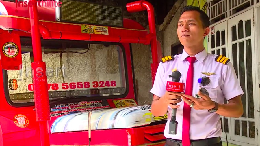 Ari Jambul Sopir Odong-odong Berseragam Pilot