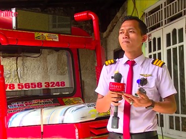 Viral Sopir Odong-odong Berseragam Pilot, Raup Untung Rp9 Juta Setiap Bulan