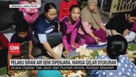 VIDEO: Pelaku Siram Air Seni Dipenjara, Warga Gelar Syukuran
