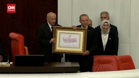 VIDEO: Momen Pelantikan Erdogan Jadi Presiden Turki 3 Periode