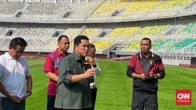 Jelang Indonesia vs Palestina: Erick Thohir Bakar Semangat Pemain