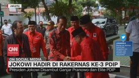 VIDEO: Jokowi Hadir di Rakernas ke-3 PDIP