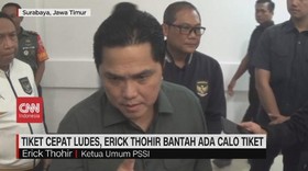 VIDEO: Tiket Cepat Ludes, Erick Thohir Bantah Ada Calo Tiket