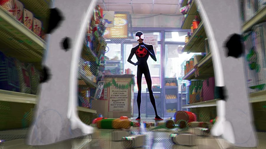 Cuplikan adegan di Spider-Man: Across the Spider-Verse (2023).