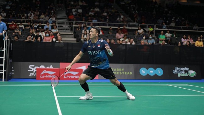 Tunggal putra Indonesia Jonatan Christie kalah dari wakil Malaysia Ng Tze Yong dalam pertandingan 16 besar Australia Open 2023, Kamis (3/8).