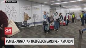 VIDEO: Pemberangkatan Haji Gelombang Pertama Usai