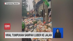 VIDEO: Viral Tumpukan Sampah Luber ke Jalan