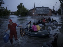 Bendungan Ukraina Jebol Picu Banjir, Keadaan Darurat Ditetapkan di Kherson