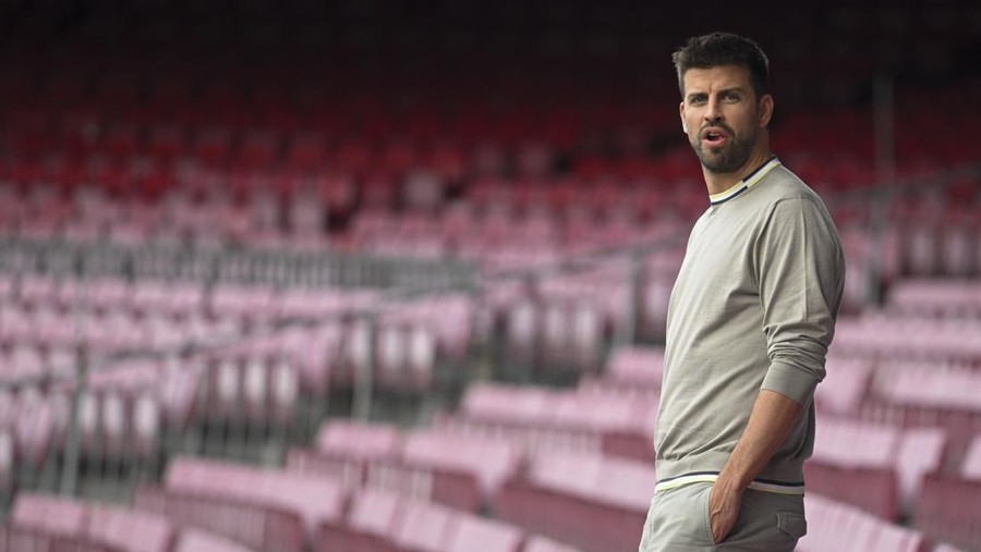 BARCELONA, SPAIN - MAY 31:  Barcelona's former player Gerard Pique arrives during his farewell ceremony at the Camp Nou stadium in Barcelona on May 31, 2023. (Photo by Adria Puig/Anadolu Agency via Getty Images)