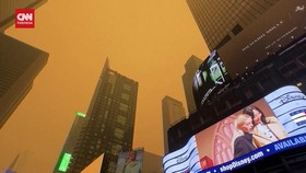 VIDEO: Langit New York Berubah Jingga Imbas Kabut Asap Karhutla Kanada