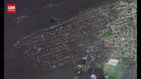 VIDEO: Melihat Banjir Akibat Bendungan Ukraina Runtuh dari Satelit