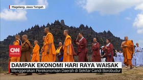 VIDEO: Dampak Hari Raya Waisak pada Wisata Candi Borobudur