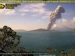 Riwayat Erupsi Gunung Anak Krakatau, Sudah Terjadi 75 Letusan Selama 2023