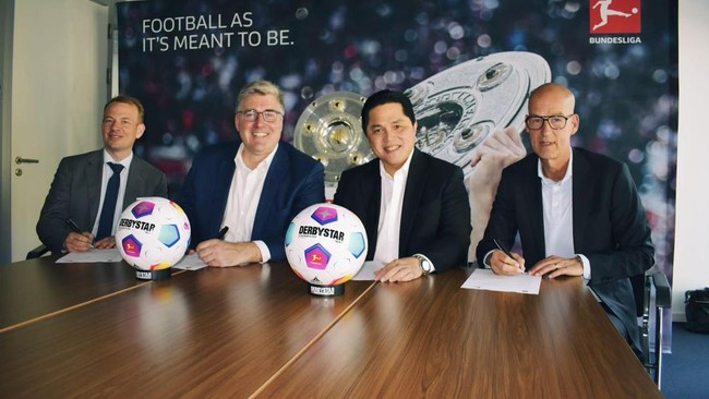 PSSI dan Deutsche Fussball Liga (DFL) menandatangani kerja sama terkait empat poin. Berikut empat poin hubungan saling menguntungkan itu.