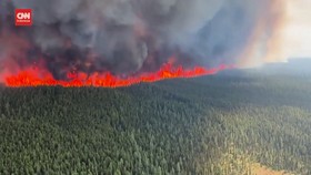 VIDEO: Penampakan Api Bakar Ribuan Hektare Lahan di Kanada