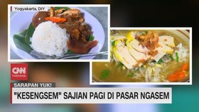 VIDEO: 'Kesengsem' Sajian Pagi di Pasar Ngasem