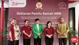 FOTO: Komnas HAM-KPU Deklarasi Pemilu Ramah HAM