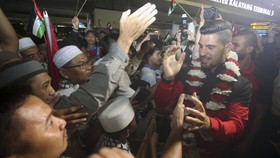 FOTO: Timnas Palestina Disambut Hangat di Indonesia