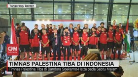 VIDEO: Timnas Palestina Tiba di Indonesia