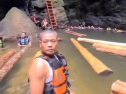 Viral Objek Wisata Gulamo di Kampar Dipenuhi Kayu Illegal Logging