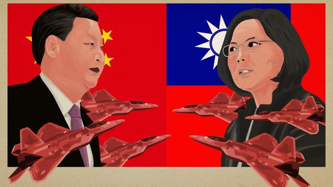 China-Taiwan Memanas! Pidato Xi Jinping Dibalas Tsai Ing Wen