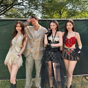 Potret Menawan aespa Saat Tampil di 'The Governors Ball Festival', Sempat Berpose dengan Lauv!