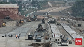 FOTO: Progres Pembangunan Tol Cijago Seksi 3B yang Molor dari Target