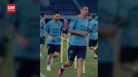 VIDEO: Intip Messi dan Bintang Argentina Latihan di China