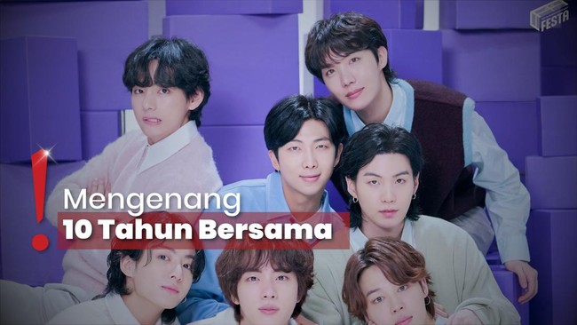 BTS Rayakan 10 Tahun Debut, RM-Jimin Tulis Surat untuk ARMY