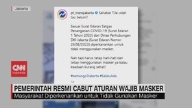 VIDEO: Pemerintah Resmi Cabut Aturan Wajib Masker