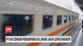 VIDEO: PT KAI Izinkan Penumpang KA Jarak Jauh Lepas Masker