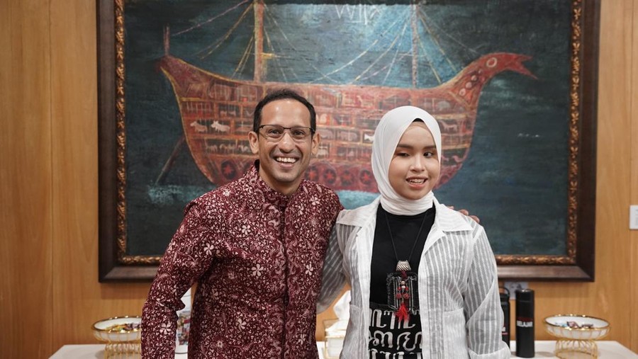 Putri Ariani dan Nadiem Makarim