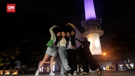 VIDEO: Hari Jadi ke-10 BTS, Namsan Tower Berubah Jadi Ungu