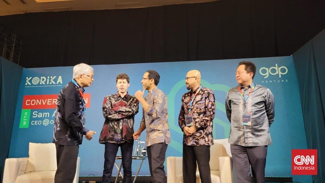 CEO OpenAI Sam Altman mengunjungi Jakarta, Rabu (14/6). Dalam kunjungannya, Altman membahas beberapa poin penting. 