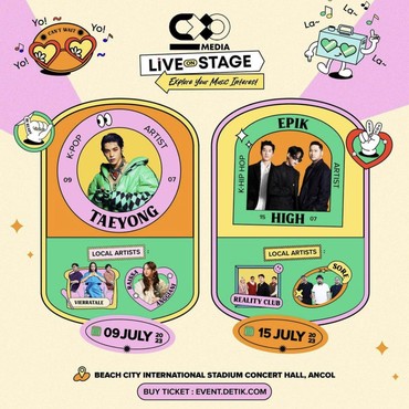 CXO Media Live on Stage Hadirkan Taeyong NCT 127 & Epik High, Catat Tanggalnya