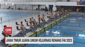 VIDEO: Jawa Timur Juara Umum Kejurnas Renang FAI 2023