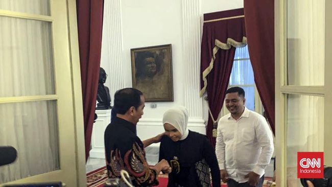 Jokowi bergurau bakal cawe-cawe hingga Putri Ariani bisa menjuarai America's Got Talent 2023.