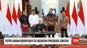 VIDEO: Putri Ariani Bernyanyi di Hadapan Presiden Jokowi